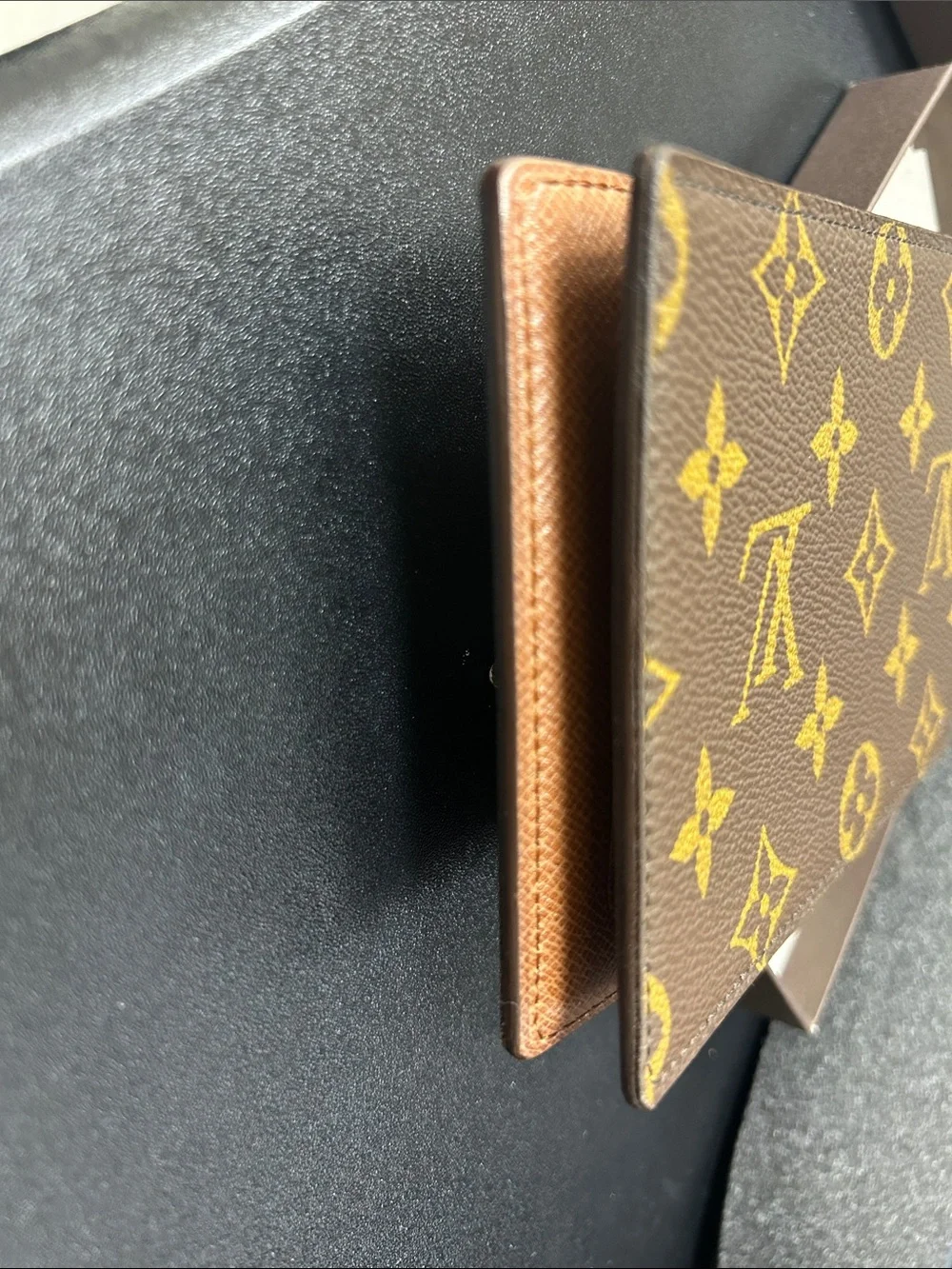 Louis Vuitton Brown Leather Card & Key Holder